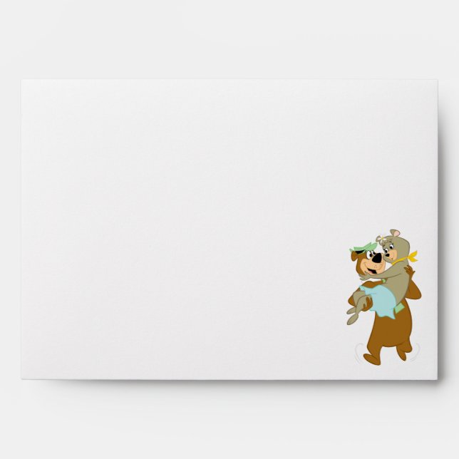 Yogi Bear Carrying Cindy Bear Envelope (Front)