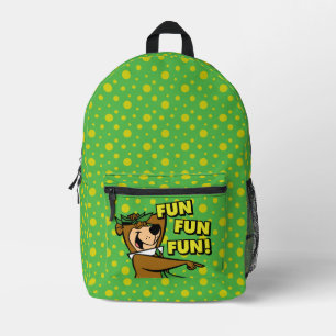 Yogi Bear Fun Fun Fun Printed Backpack