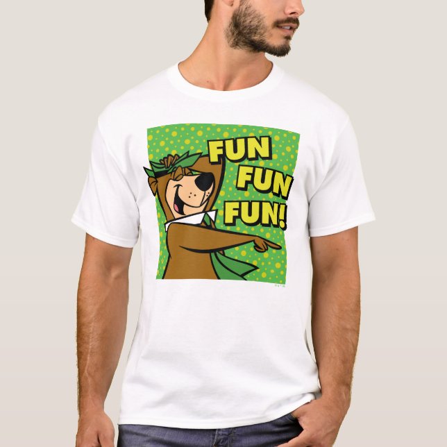 Yogi Bear Fun Fun Fun T-Shirt (Front)