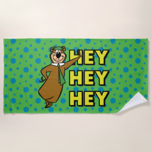 Yogi Bear Hey Hey Hey Beach Towel