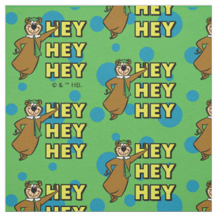 Yogi Bear Hey Hey Hey Fabric