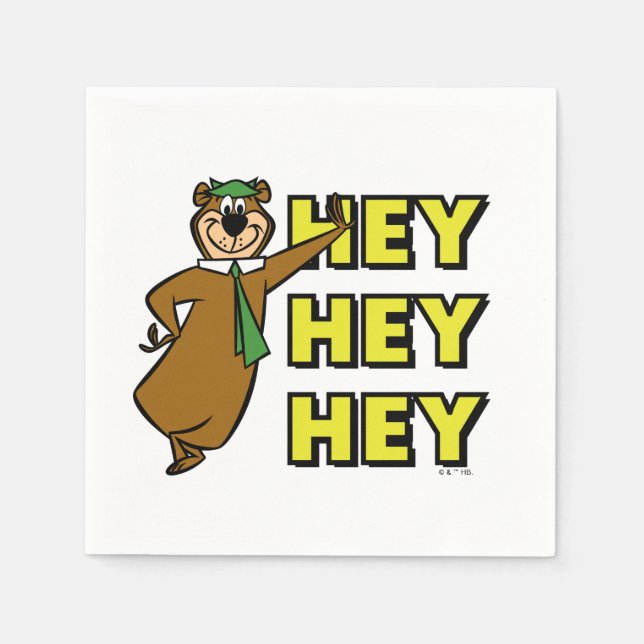 Yogi Bear Hey Hey Hey Napkin (Front)