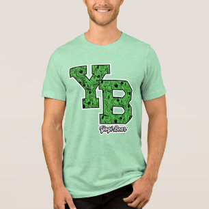 Yogi Bear Patterned Varsity Letters Tri-Blend Shirt