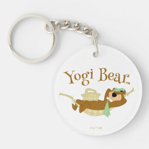 Yogi Bear Picnic Hammock Nap Time Keychain