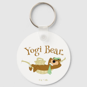 Yogi Bear Picnic Hammock Nap Time Keychain