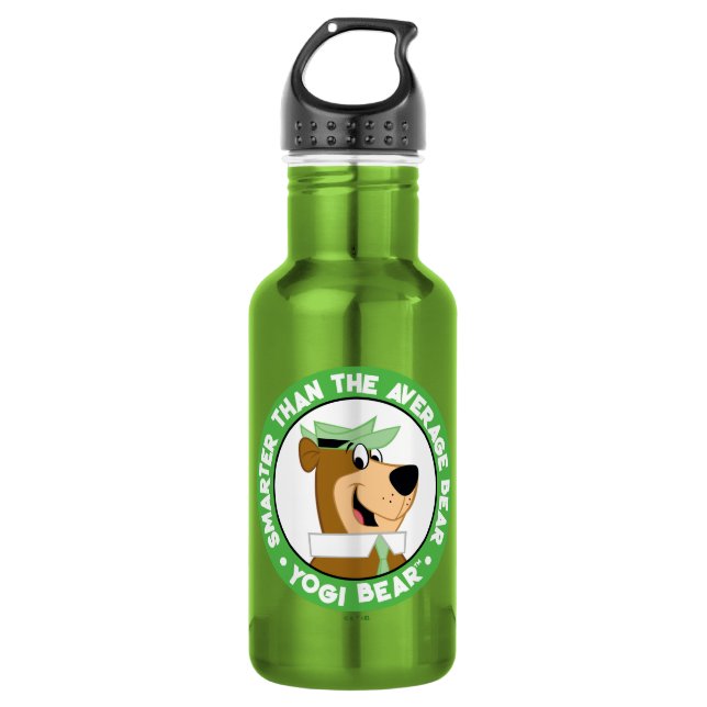 Yogi Bear Smiling Portrait 532 Ml Water Bottle (Front)
