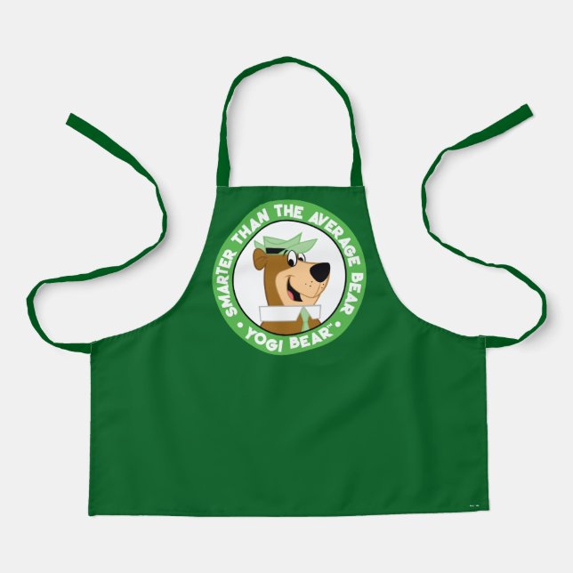 Yogi Bear Smiling Portrait Apron (Front)