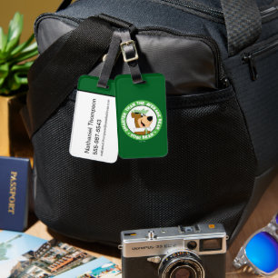 Yogi Bear Smiling Portrait Luggage Tag