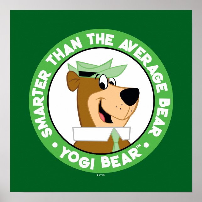 Yogi Bear Smiling Portrait Poster (Front)