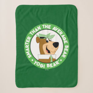 Yogi Bear Smiling Portrait Sherpa Blanket