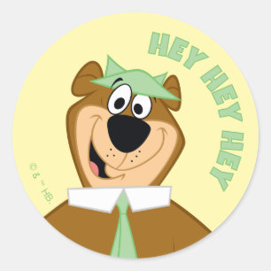 Yogi Bear Welcome Classic Round Sticker