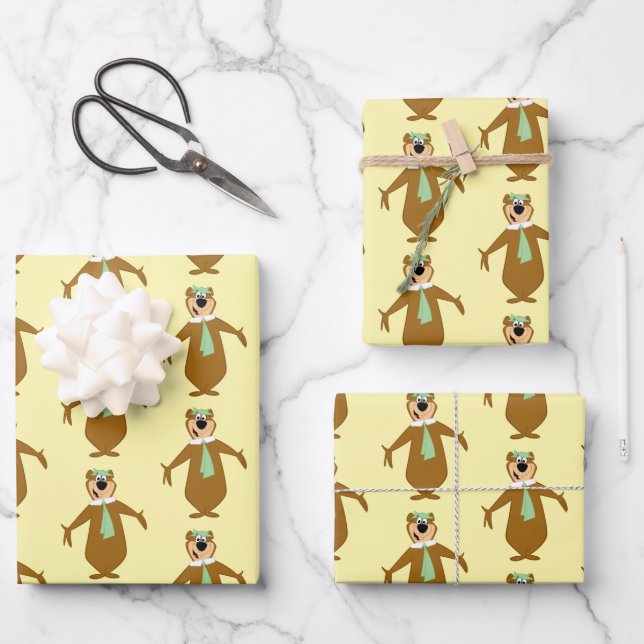 Yogi Bear Welcome Wrapping Paper Sheet (Front)