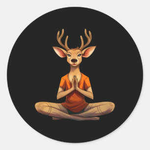Yogi Deer _1 Classic Round Sticker