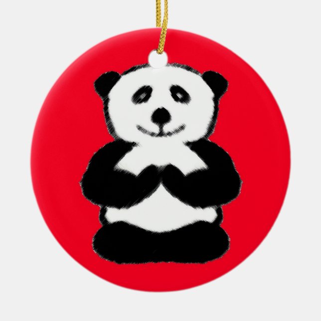 Yogi Panda - Des ornements de Noël uniques (Devant)