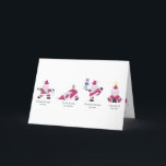 Yogi Santa Funny Yoga Pun Christmas Holiday Card<br><div class="desc">Dashing through the pose; On the ground,  we namaste; Breathing through our nose; Zenning all the way</div>