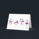 Yogi Santa Funny Yoga Pun Christmas Holiday Card<br><div class="desc">Dashing through the pose; On the ground,  we namaste; Breathing through our nose; Zenning all the way</div>