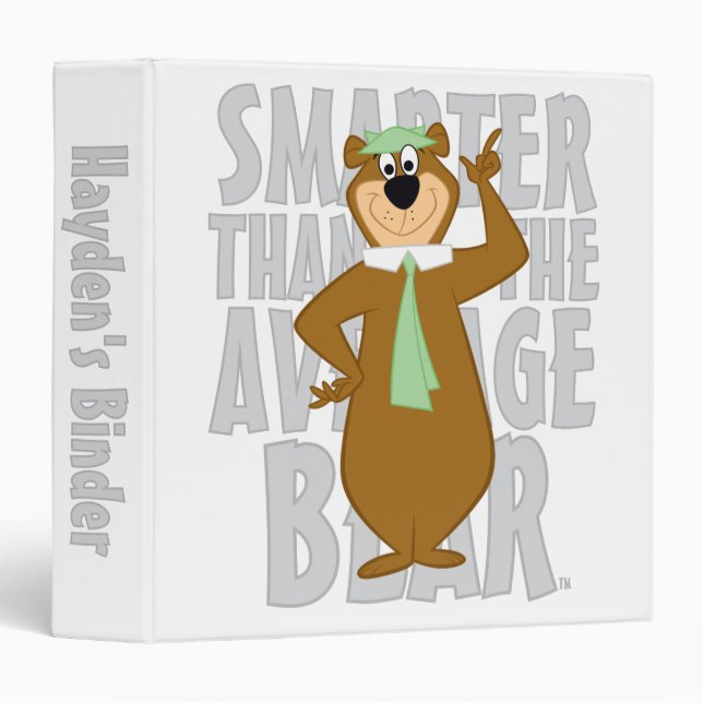 Yogi "Smarter Than The Average Bear" Binder (Front/Spine)
