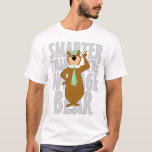 Yogi "Smarter Than The Average Bear" T-Shirt<br><div class="desc">Yogi Bear is here to brighten your day with this fun and classic artwork! Featuring the lovable, picnic basket-loving bear in his signature green hat and tie, striking a confident and cheerful pose, this design captures the playful charm of Jellystone Park’s favourite resident. With its retro animation style and bold...</div>