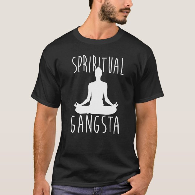 Yogi  Spiritual Gangsta  Yoga T-Shirt (Front)