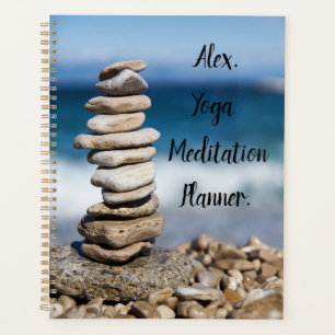 Yogo stones. Alex. Personalize Yoga Meditation  Planner