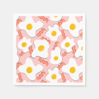 Yogurt, Eggs & Side Of Bacon Napkin