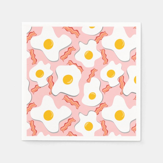 Yogurt, Eggs & Side Of Bacon Napkin (Front)
