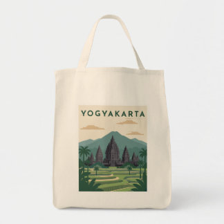 Yogyakarta Indonesia Travel Poster Tote Bag