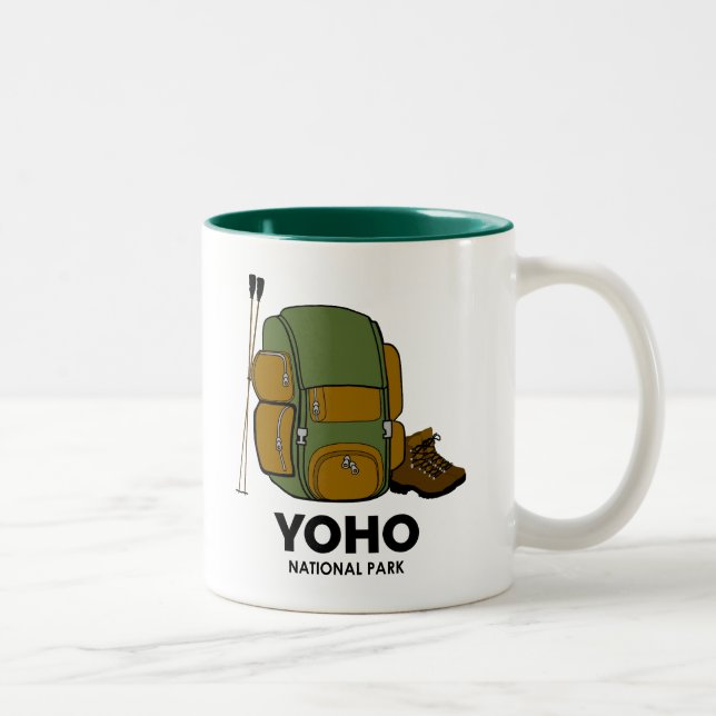 Yoho National Park Backpack Two-Tone Coffee Mug (Right)