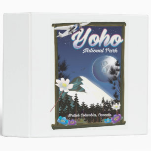 Yoho National Park Canada Vintage travel poster Binder