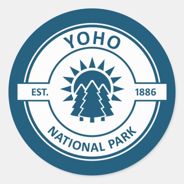 Yoho National Park Classic Round Sticker (Front)