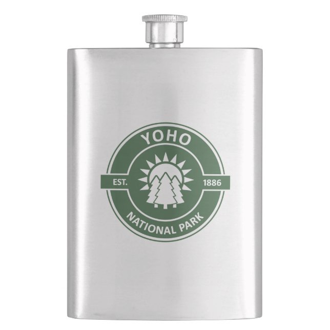 Yoho National Park Hip Flask (Front)