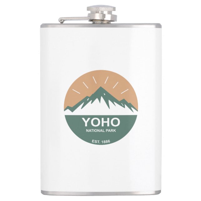 Yoho National Park Hip Flask (Front)