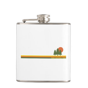 Yoho National Park Pine Trees Sun Hip Flask