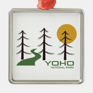 Yoho National Park Trail Metal Ornament