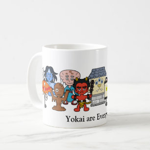 Yokai are Everywhere: Custom Japanese Monster Coffee Mug