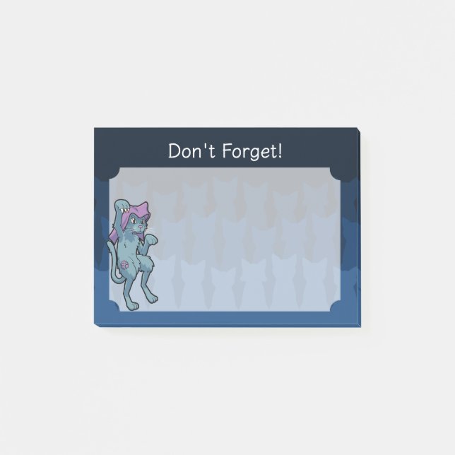 Yokai Bakeneko- Dancing Cat Post-it Notes (Front)