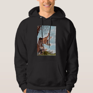 Yokai Biwa Boku-boku Monk Demonic Biwa Demon Spiri Hoodie