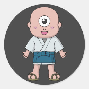 Yokai Hitotsume-kozou (One-Eyed Kid) Classic Round Sticker