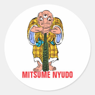 Yokai Series: Mitsume Nyudo Classic Round Sticker