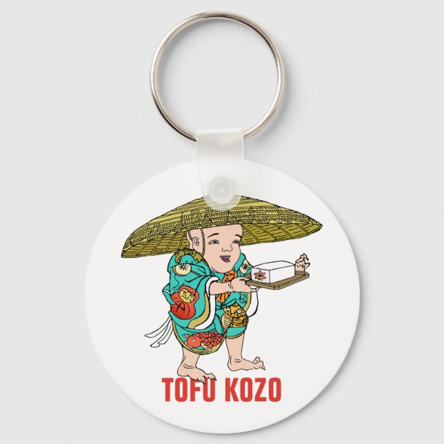 Yokai Series: Tofu Kozo Keychain (Front)