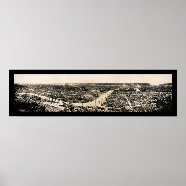 Yokohama Earthquake Photo 1923 Poster (Front)
