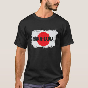 Yokohama Japan Japanese Flag Japan Souvenir T-Shirt