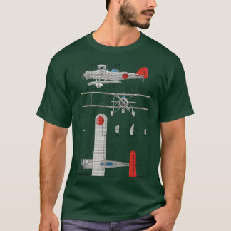 Yokosuka B4Y Japanese WW2 Biplane Torpedo Bomber P T-Shirt