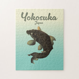 Yokosuka Japan travel poster Jigsaw Puzzle