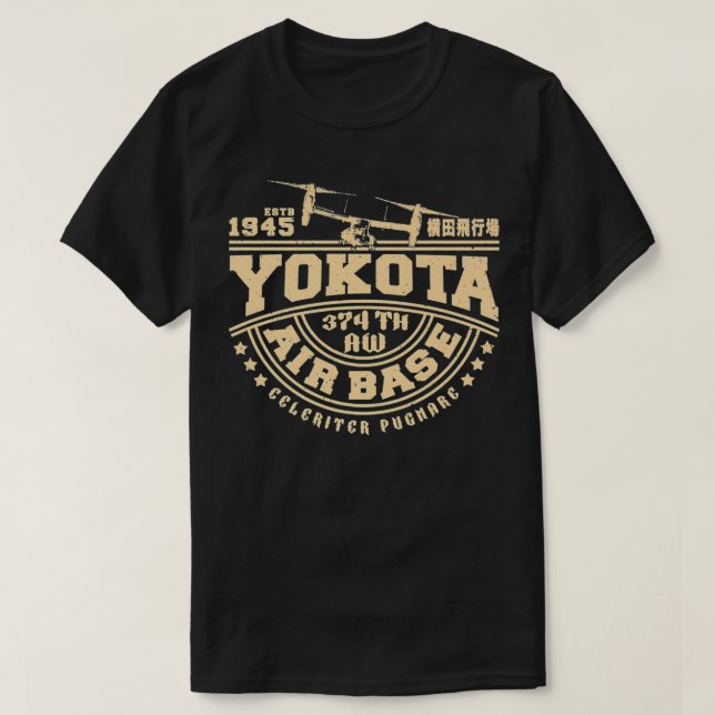 Yokota Air Base Fussa Tokyo Japan Premium  T-Shirt (Design Front)