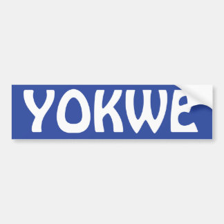YOKWE - Marshallese greeting to you all! Bumper Sticker