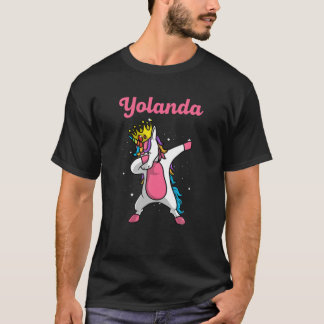 YOLANDA Gift Name Personalized Birthday Dabbing Un T-Shirt