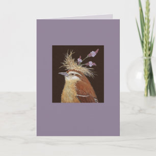 Yolanda the wren card