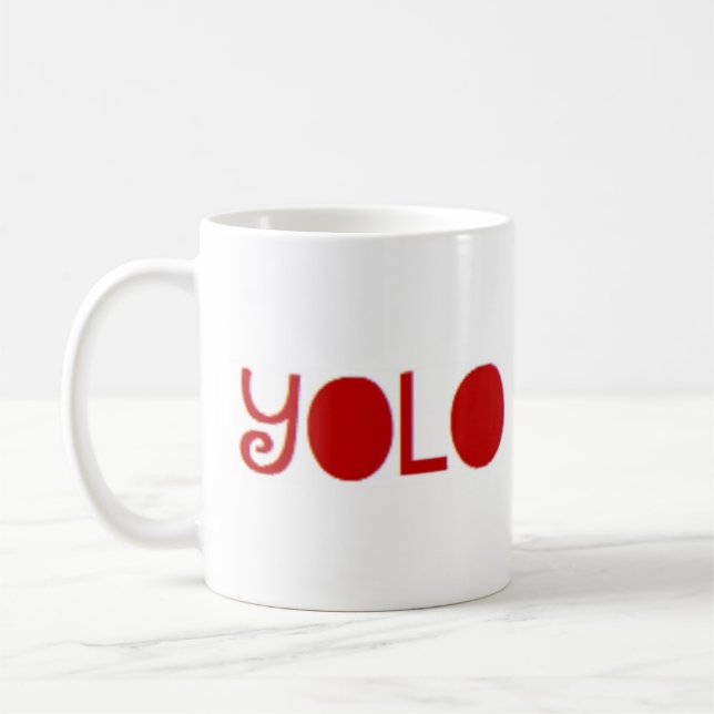 yolo coffee mug (Left)