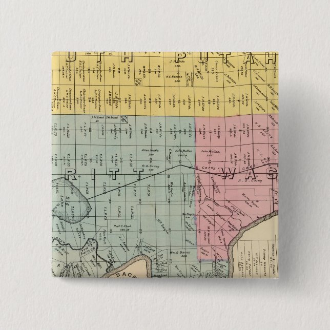 Yolo County 1 2 Inch Square Button (Front)